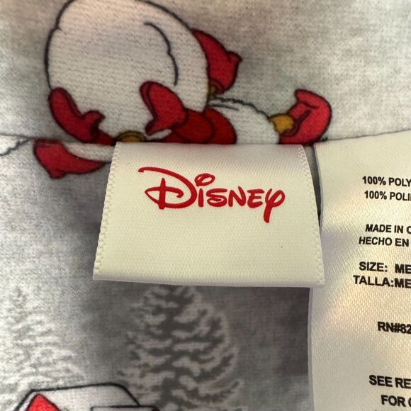 Disney women's size small medium Christmas Mickey Mouse flannel pajama pj set - Picture 12 of 13